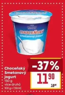 Billa Choceňský smetanový jogurt nabídka