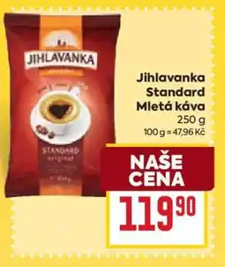 Billa Jihlavanka Standard mletá káva nabídka