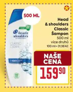 Billa Head & shoulders Classic Šampon nabídka
