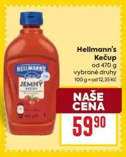 Billa Hellmann’s kečup nabídka