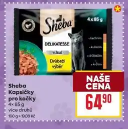Billa Sheba kapsičky pro kočky nabídka