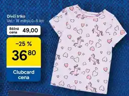 Tesco Dívčí triko nabídka