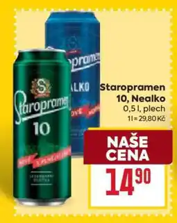 Billa Staropramen 10, Nealko nabídka