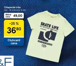 Tesco Chlapecké triko nabídka