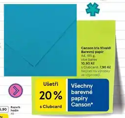 Tesco Canson Iris Vivaldi Barevný papír nabídka