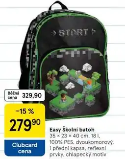 Tesco Easy Školní batoh nabídka