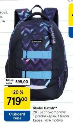 Tesco Školní batoh nabídka
