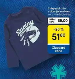 Tesco Chlapecké triko s dlouhým rukávem nabídka
