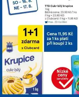 Tesco TTD Cukr bílý krupice nabídka