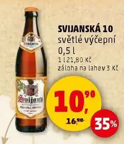 Penny Market SVIJANSKÁ 10 světlé výčepní 0,5 l nabídka