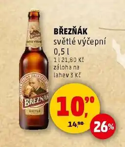 Penny Market Březňák světlé výčepní 0,5 l nabídka