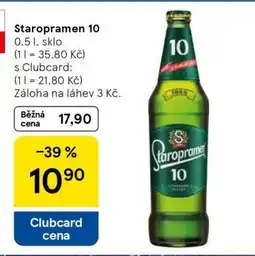 Tesco Staropramen 10 nabídka