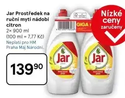 Tesco Jar Prostředek na ruční mytí nádobí citron nabídka