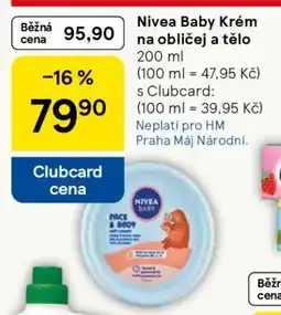 Tesco Nivea Baby Krém na obličej a tělo nabídka