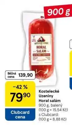 Tesco Kostelecké uzeniny Horal Salám nabídka