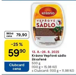 Tesco Krásno Vepřové sádlo škvařené nabídka