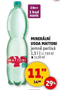 Penny Market MINERÁLNÍ VODA MATTONI jemně perlivá nabídka