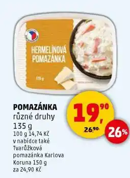 Penny Market POMAZÁNKA různé druhy nabídka