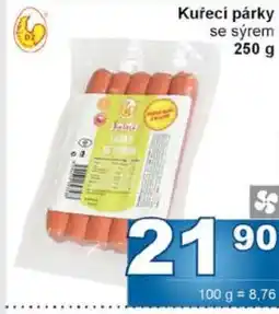 Jip Kuřecí párky se sýrem nabídka