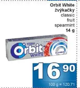 Jip Orbit white žvýkačky nabídka