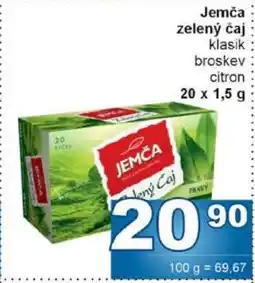 Jip Jemča Zelený čaj nabídka