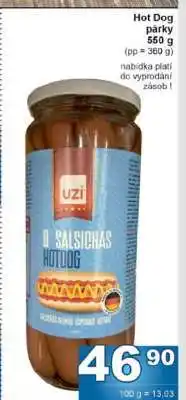 Jip Hot dog párky nabídka