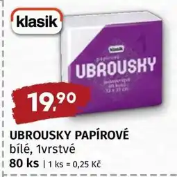 Terno Ubrousky papírové nabídka