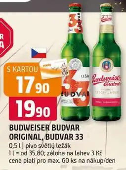 Terno Budweiser Budvar Original Budvar 33 nabídka