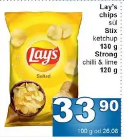 Jip Lay’s chips nabídka