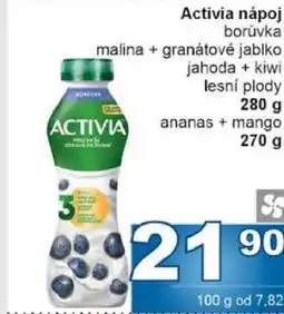 Jip Activia nápoj nabídka