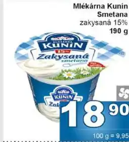 Jip Mlékárna Kunín Smetana nabídka