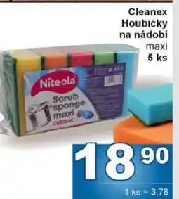 Jip Cleanex Houbičky na nádobí maxi 5 ks nabídka