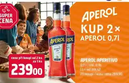 Terno Aperol Aperitivo nabídka
