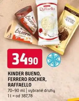 Terno KINDER BUENO, FERRERO ROCHER, RAFFAELLO nabídka