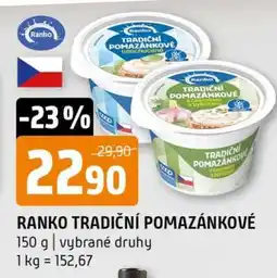 Terno RANKO TRADIČNÍ POMAZÁNKOVÉ nabídka