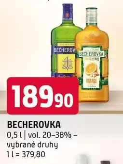 Terno Becherovka nabídka