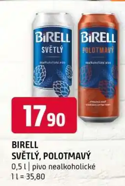 Terno Birell světlý, polotmavý nabídka