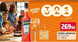 Terno Aperol Aperitivo nabídka