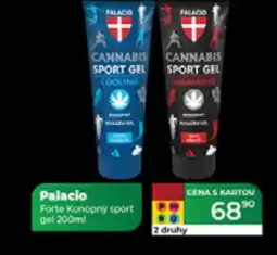 Tamda Foods Palacio Forte Konopný sport gel nabídka