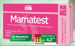 Tamda Foods GS Mamatest těhotenský test nabídka