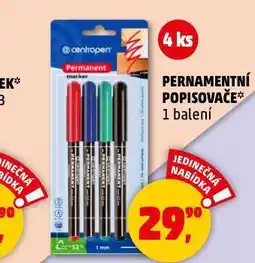 Penny Market Pernamentní popisovače nabídka