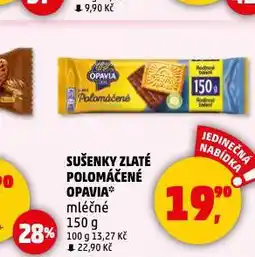 Penny Market Opavia sušenky zlaté polomáčené nabídka