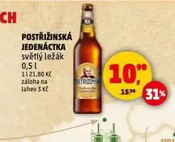 Penny Market Pivo postřižinská jedenáctka nabídka
