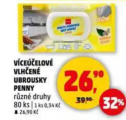 Penny Market Víceúčelové vlhčené ubrousky nabídka