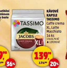 Penny Market Tassimo kávové kapsle nabídka
