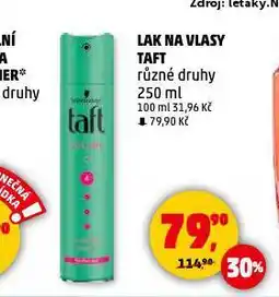 Penny Market Taft lak na vlasy nabídka