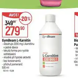 Globus Gymbeam l-karnitin nabídka
