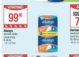 Globus Always dámské vložky nabídka