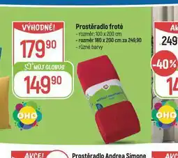 Globus Prostěradlo froté 100 x 200 cm nabídka