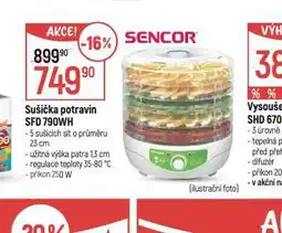 Globus Sencor sušička potravin nabídka